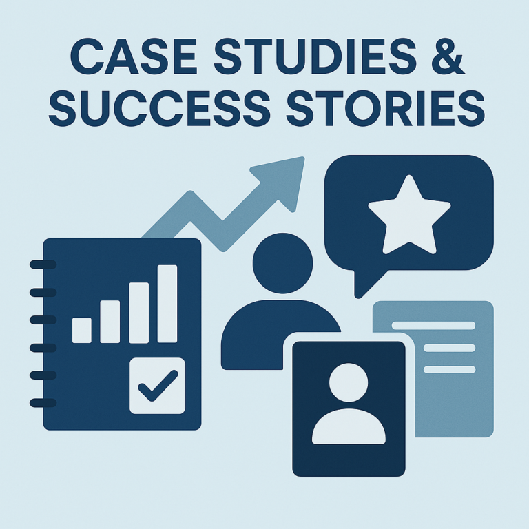 Case studies and success stories icon