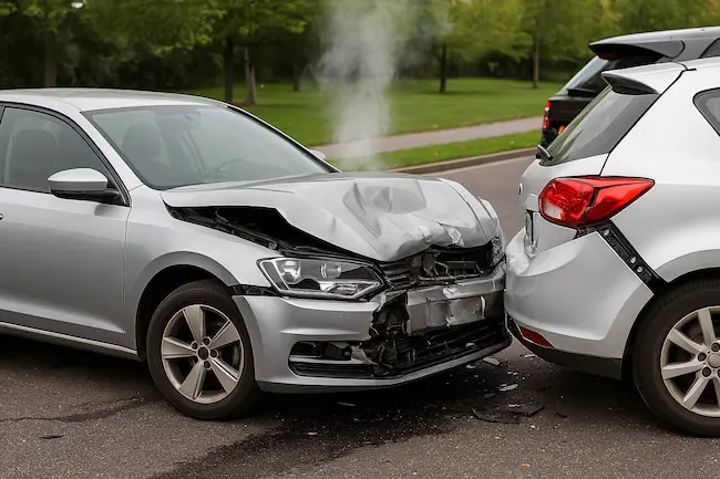 Rear-End Collision UK – Non-Fault Accident Damage Non-fault accident management replacement car UK